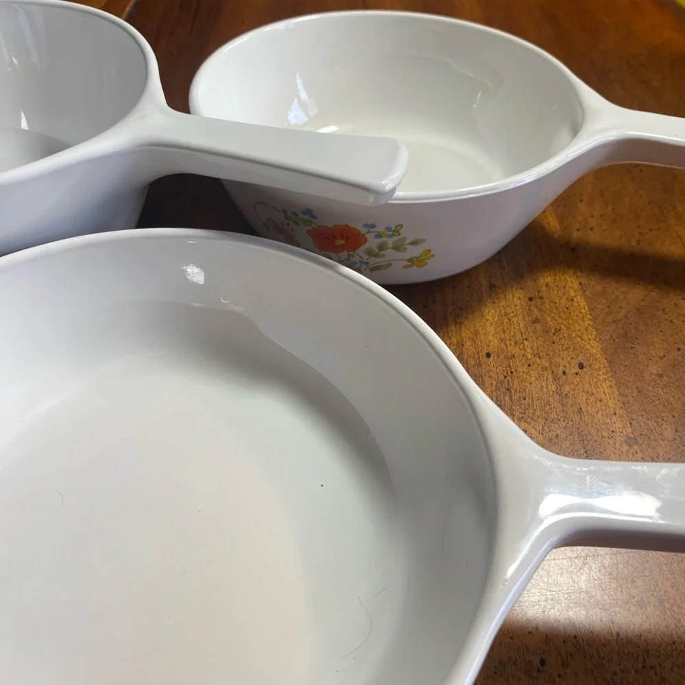 Corningware Wildflower Sauce Pan Set of 3